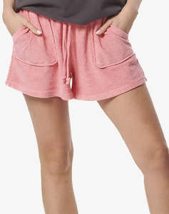 BODY ACTION WOMENS NATURAL DYE TERRY SHORTS