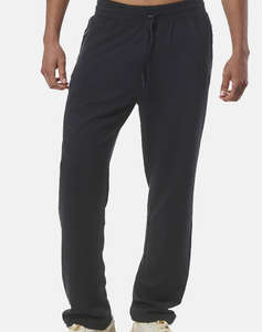 BODY ACTION MENS ESSENTIAL STRAIGHT SWEATPANTS W/ZIPPERS