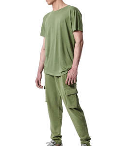 BODY ACTION MENS NATURAL DYE CARGO PANTS