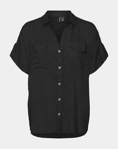 VERO MODA VMBUMPY S/S SHIRT WVN GA NOOS