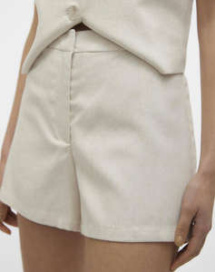 VERO MODA VMFLORENCE MW SHORT LINEN SHORTS