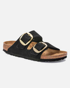 BIRKENSTOCK BS CLASSIC ARIZONA BIG BUCKLE LENB BLACK (GOLD) 35 - 43 NARROW SEASONAL WOMENS SHOE