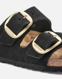 BIRKENSTOCK BS CLASSIC ARIZONA BIG BUCKLE LENB BLACK (GOLD) 35 - 43 NARROW SEASONAL WOMENS SHOE