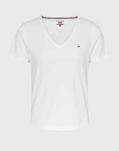 TOMMY JEANS TJW SLIM SOFT V NECK TEE