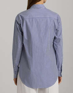 LAUREN LALPH LAUREN KOTTA-LONG SLEEVE-BUTTON FRONT SHIRT