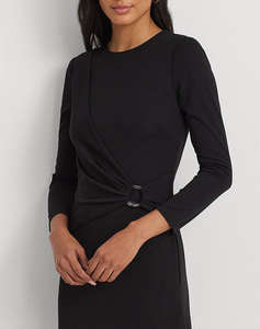 LAUREN RALPH LAUREN FABIANA-ELBOW SLEEVE-DAY DRESS