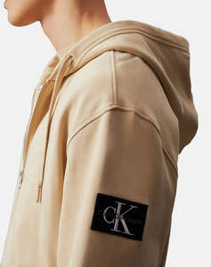 CALVIN KLEIN BADGE ZIP THROUGH HOODIE