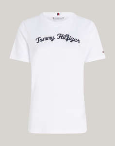 TOMMY HILFIGER REG SCRIPT C-NK SS