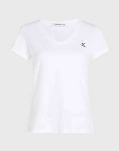 CALVIN KLEIN CK EMBROIDERY STRETCH V-NECK