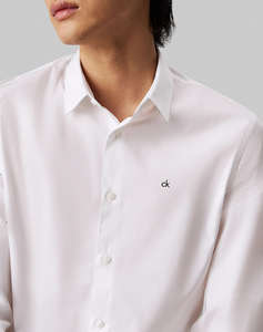 CALVIN KLEIN POPLIN STRETCH SLIM SHIRT