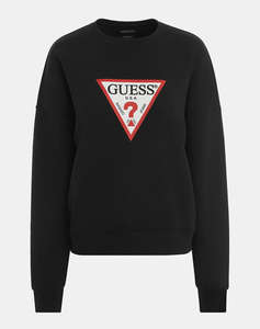 GUESS JEANS GJ CN OS ICONIC TRIANGLE SWEAT WOMENS SWEATER