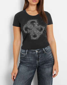 GUESS SS RN 4G LOGO TEE WOMENS T-SHIRT