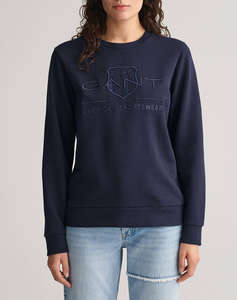 GANT SWEATSHIRTS REG TONAL SHIELD C-NECK SWEAT