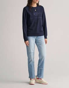 GANT SWEATSHIRTS REG TONAL SHIELD C-NECK SWEAT