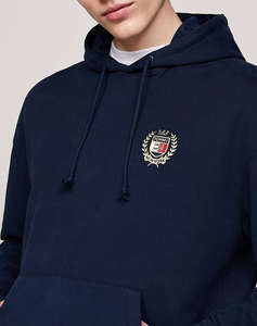 TOMMY JEANS TJM REG TJ FLAG CREST HOOD EXT