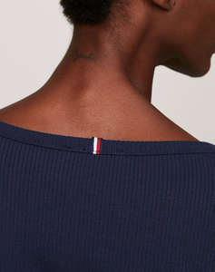 TOMMY HILFIGER SLIM 5X2 RIB O-NK LS