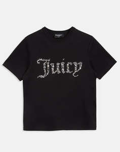 JUICY COUTURE DIAMANTE JEWEL GIRLFRIEND T-SHIRT-