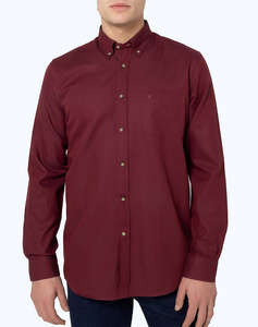 THE BOSTONIANS SHIRT TWILL REGULAR FIT Plain TWILL Button-down Regular Fit