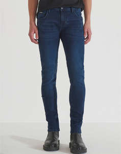 ANTONY MORATO MMDT00241FA750480W01865 MIN OF 12 JEANS OZZY TAPERED FIT IN ICONIC BASIC BLUE BLACK DENIM ПАНТАЛОНИ