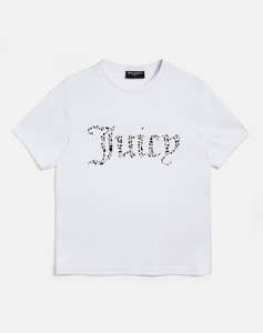 JUICY COUTURE DIAMANTE JEWEL GIRLFRIEND T-SHIRT-