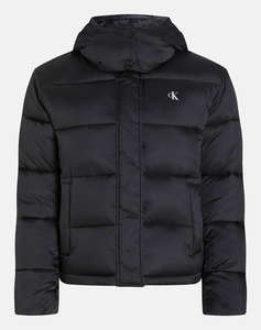 CALVIN KLEIN SHINY MONOLOGO ND SHORT PUFFER