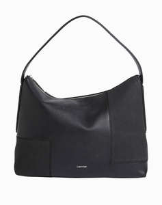 CALVIN KLEIN CK BLOCK SHOULDER BAG_NUBUCK (Размери: 33 x 26 x 14 см)