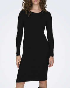 ONLY ONLLOUISA LS O-NECK DRESS CC KNT