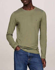 TOMMY HILFIGER STRETCH SLIM FIT LONG SLEEVE TEE