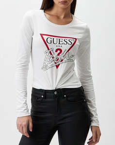 GUESS LS RN ICON TEEWOMENS SWEATSHIRT