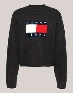 TOMMY JEANS TJW MELANGE FLAG SWEATER EXT