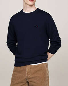 TOMMY HILFIGER PIMA ORG CTN CASHMERE CREW NECK