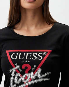 GUESS LS RN ICON TEEWOMENS SWEATSHIRT