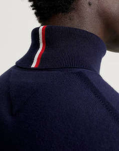 TOMMY HILFIGER PIMA ORG CTN CASHMERE ROLL NECK