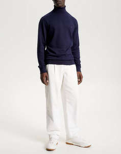 TOMMY HILFIGER PIMA ORG CTN CASHMERE ROLL NECK