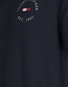 TOMMY HILFIGER ROUNDLE LOGO CHEST TEE