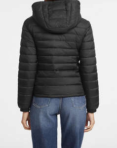 GUESS JEANS GJ HOODED PUFFER WOMENS JACKET