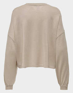 ONLY ONLAMBER L/S LOOSE GLITTER TOP JRS