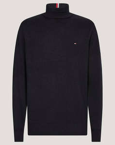 TOMMY HILFIGER PIMA ORG CTN CASHMERE ROLL NECK