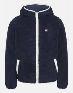 TOMMY JEANS TJM REG BADGE TEDDY ZIP TRU EXT