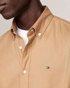 TOMMY HILFIGER FLEX BRUSHED SOLID RF SHIRT