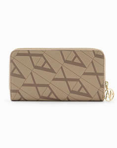 ARMANI EXCHANGE WOMANS WALLET ZIP A (Размери: 10 x 20 x 2 см)