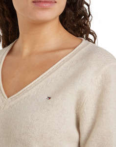 TOMMY HILFIGER SOFT WOOL V-NK SWEATER