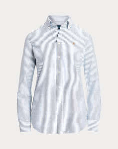 RALPH LAUREN LS BRKN ST-LONG SLEEVE-BUTTON FRONT SHIRT