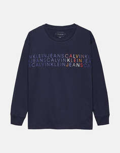 CALVIN KLEIN CKJ LOGO LS T-SHIRT