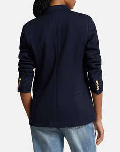 RALPH LAUREN DB KNT BLZR-BLAZER