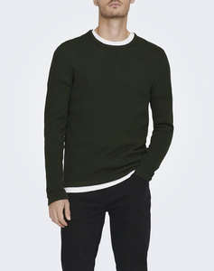 ONLY&SONS ONSPANTER REG 12 STRUC CREW KNIT NOOS