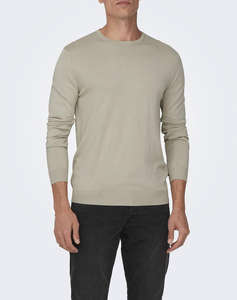 ONLY&SONS ONSWYLER LIFE REG 14 LS CREW KNIT NOOS