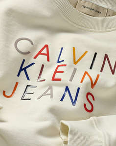 CALVIN KLEIN LOGO GRAPHIC TERRY CN