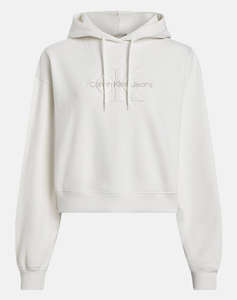 CALVIN KLEIN CHENILLE MONOLOGO HOODIE