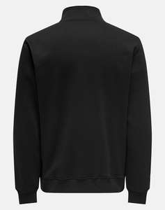 ONLY &SONS ONSCURATED REG HALF ZIP SWEAT NOOS